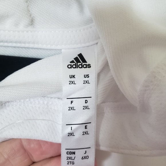 Adidas Pro Madness Basketball Club Hoodie DW8760 Size 2XL White - Picture 5 of 5